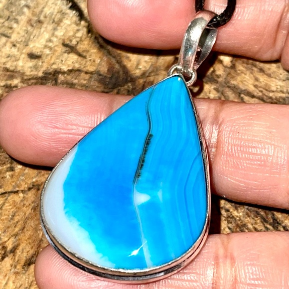 Blue Botswana Agate 2” - Picture 2 of 10